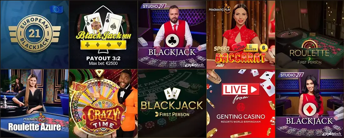 Mega Casino slots and categories