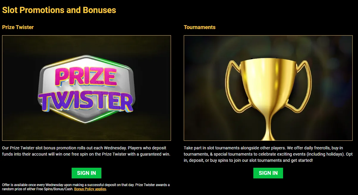 Mega Casino promotions for existing players